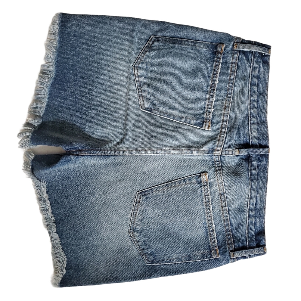 NEW Frame Le Stevie Short Sunset Cove Denim Cutoff - Picture 5 of 9